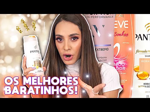 TOP 5 MELHORES SHAMPOOS BARATOS que DEIXAM o CABELO LISO!