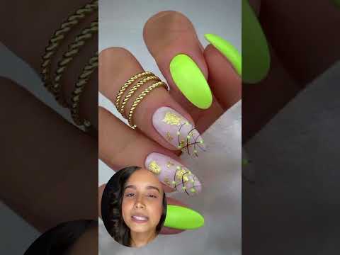 DECORAÇÕES de unhas NEON a tendência para verão 2023 #shorts