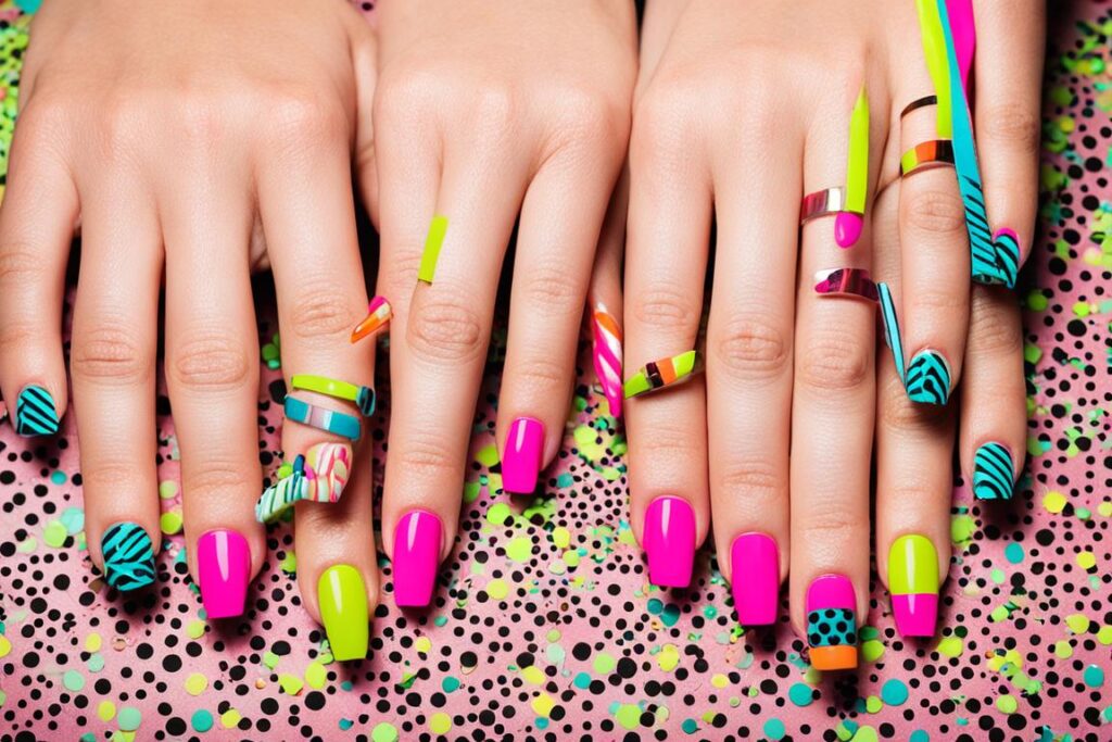 combinações unhas neon combinações unhas neon