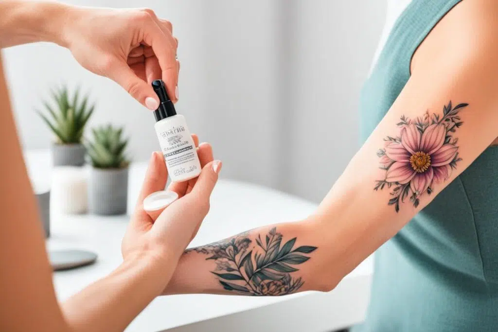 cuidados com tatuagem na mão feminina