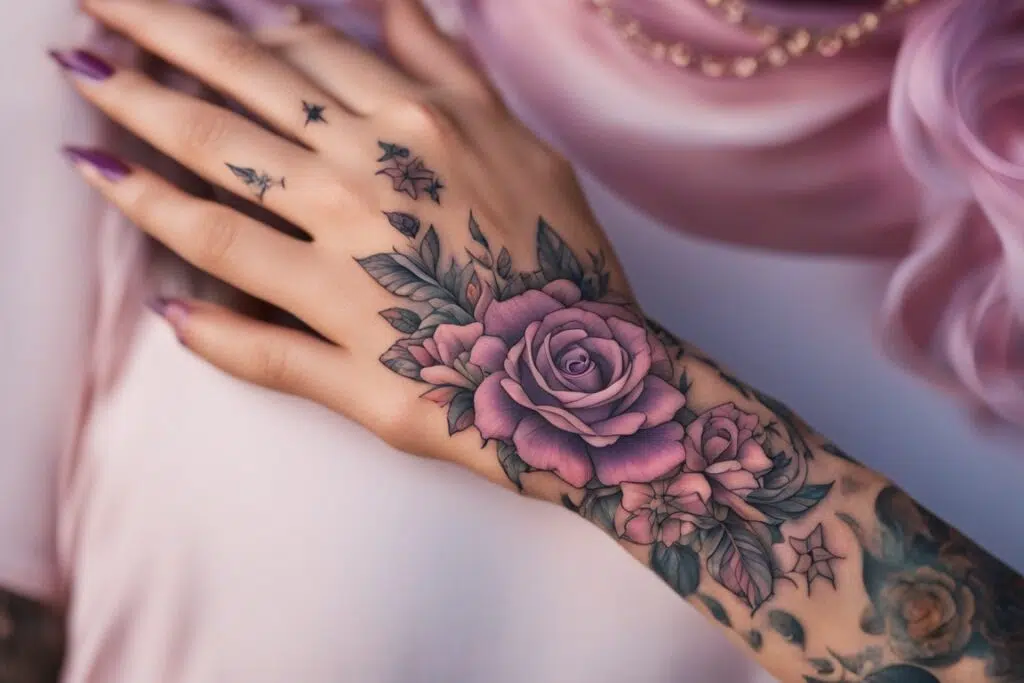 ideias de tatuagem na mão feminina
