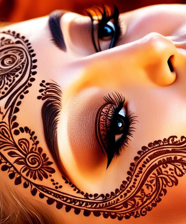 brow lamination com henna