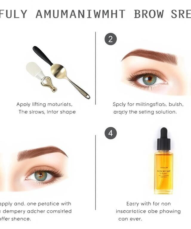 brow lamination como fazer