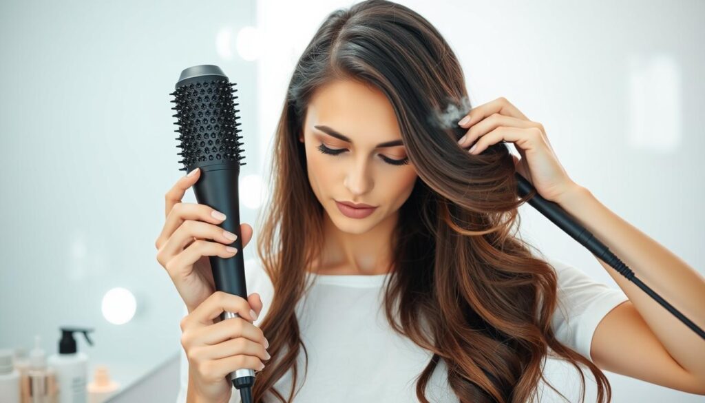 como usar escova secadora