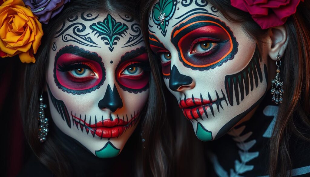 maquiagem caveira halloween