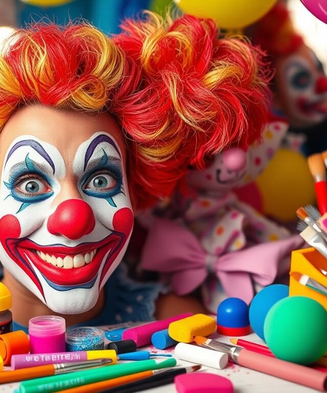 maquiagem de palhaço