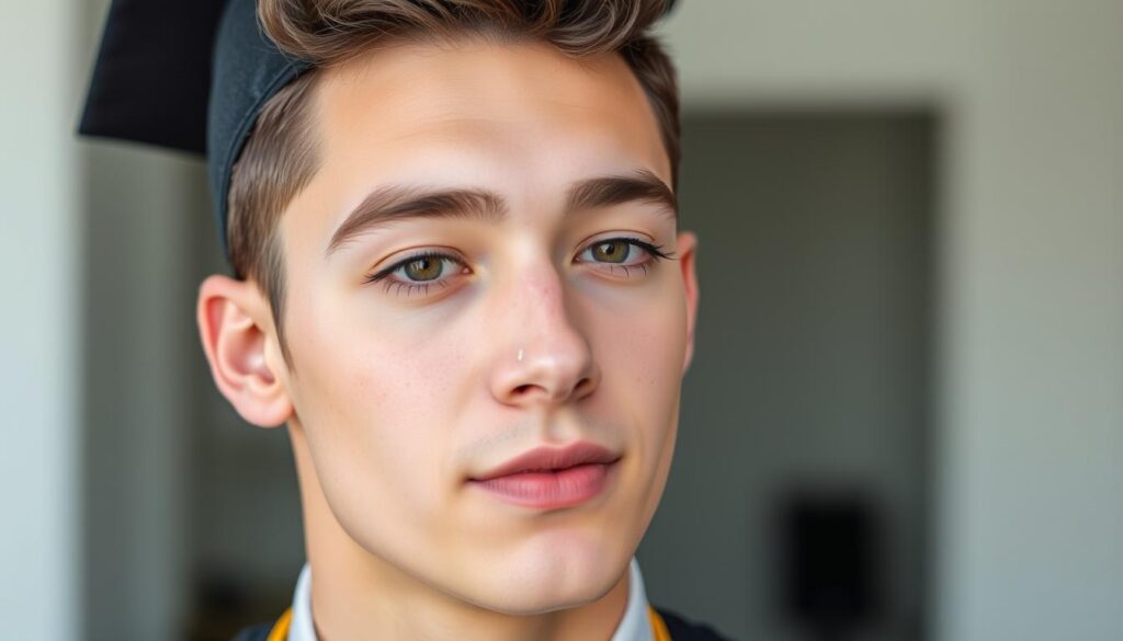 maquiagem formatura masculina