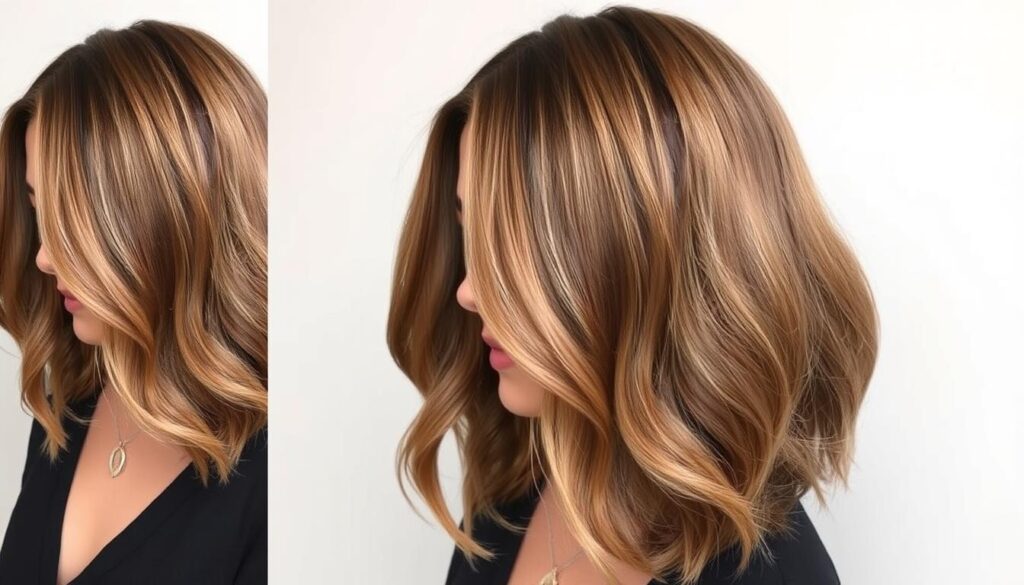 corte de cabelo médio rosto redondo